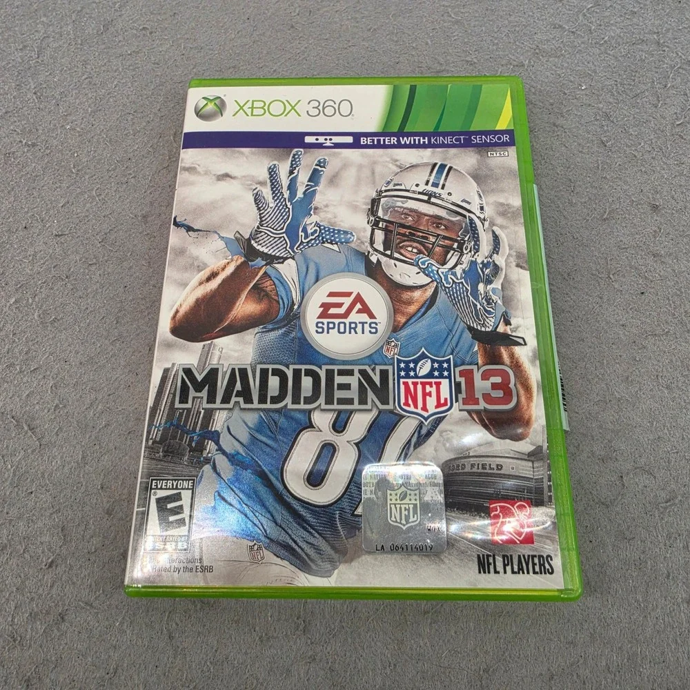 EA Sports Madden NFL 13 Microsoft Xbox 360 Video Game Calvin Johnson Jr‎ Cover